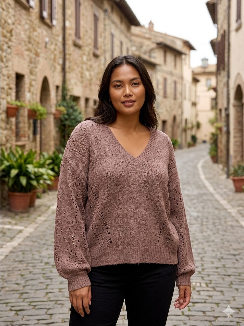 Nikka K - Mauve Brown - Sweater - XL